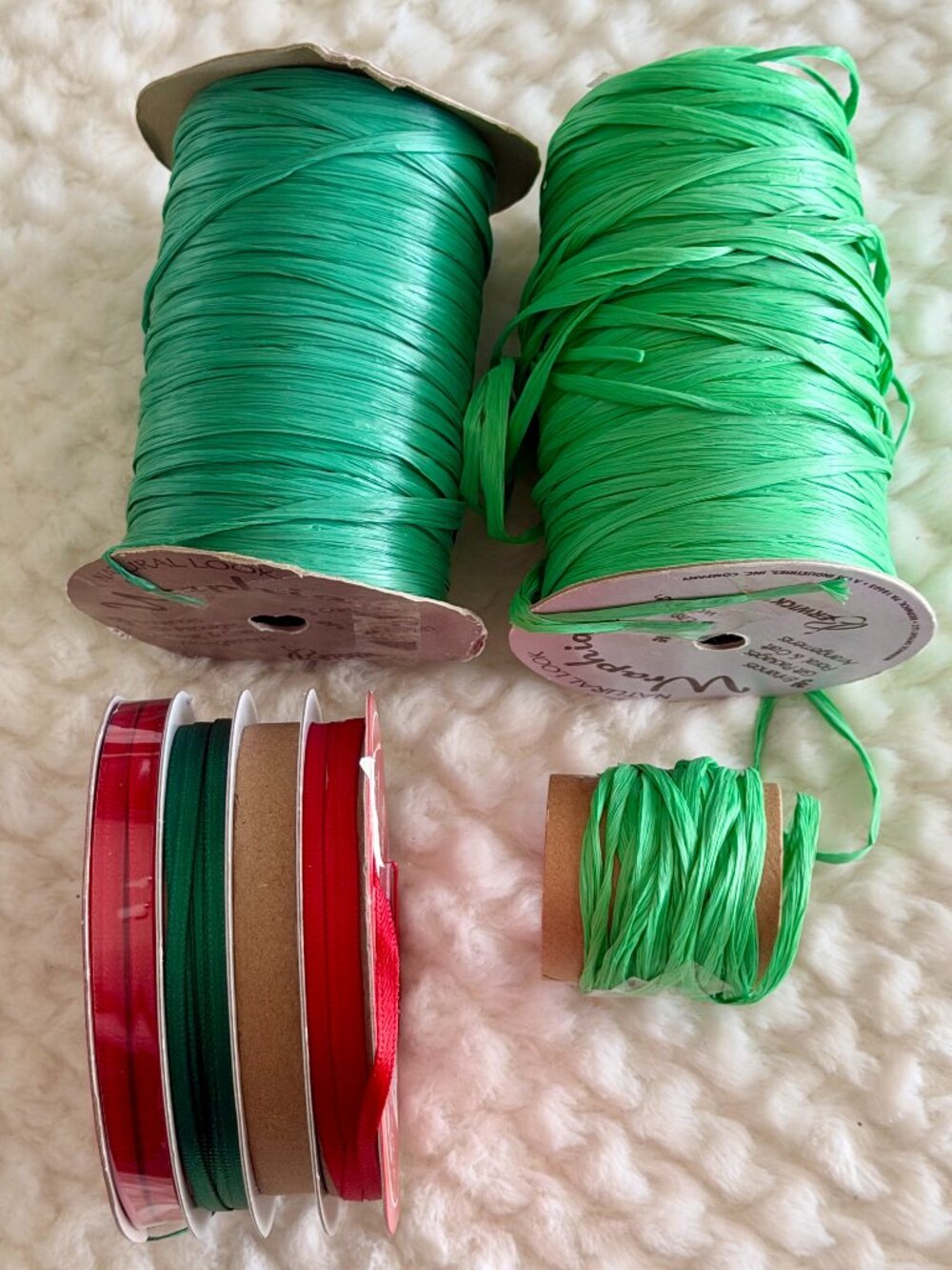 Ribbon Lot- Red & Green